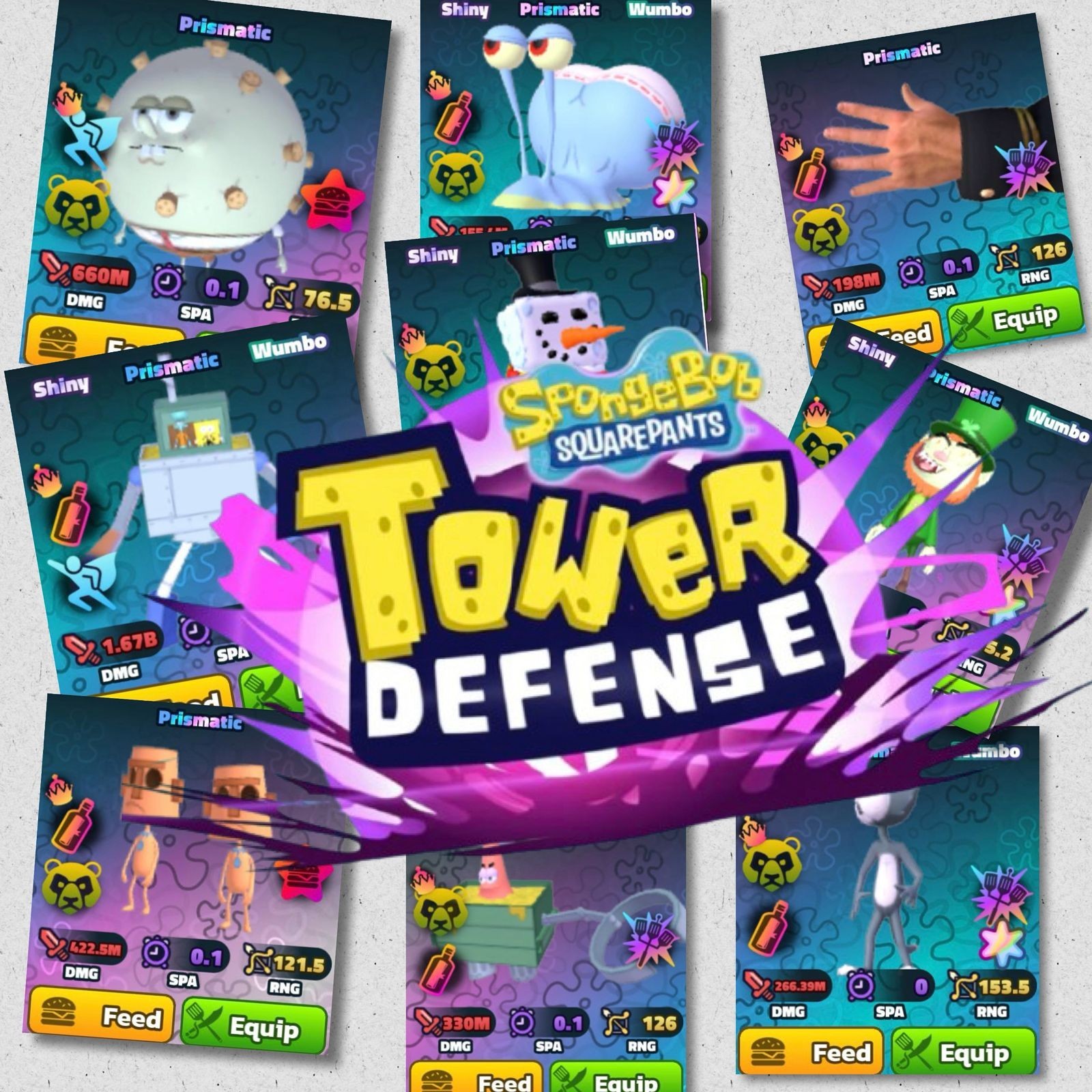 Spongebob Tower Defense - All Items Unit | SBTD ( Cheap And Fast Delivery )