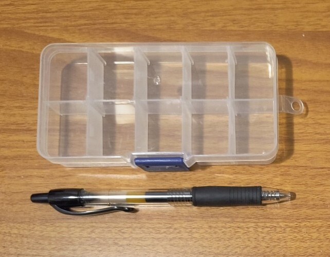 3-Pack 10-Grid Plastic Box Organizer Bead Components DIY Jewelry Storage Blue