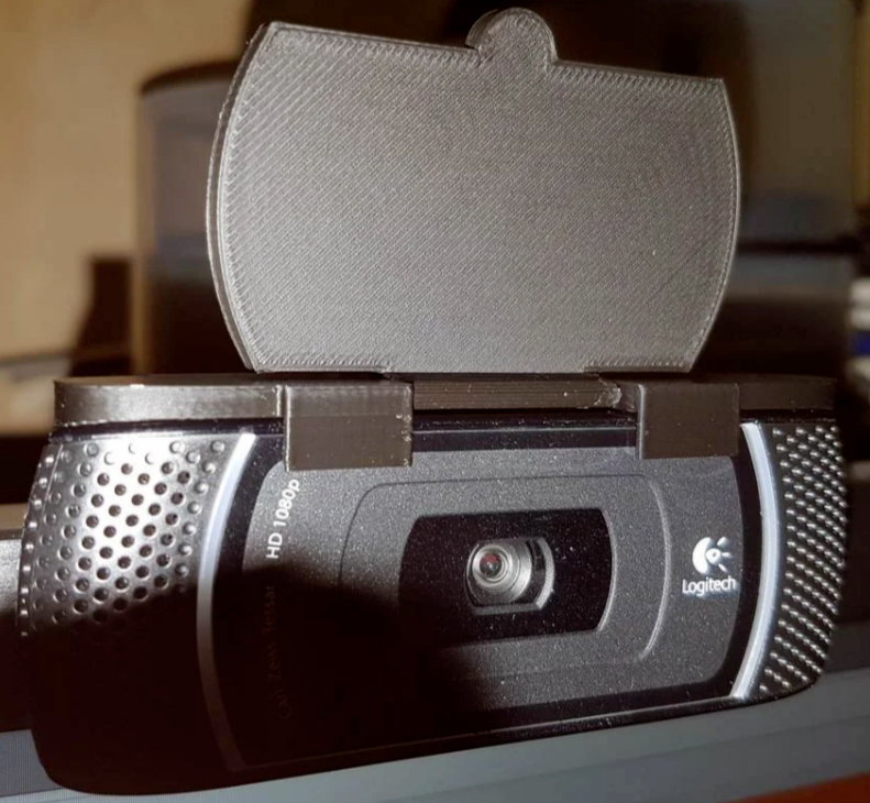 Privacy Cover for Logitech C910 Webcam BLACK - 3D Printed