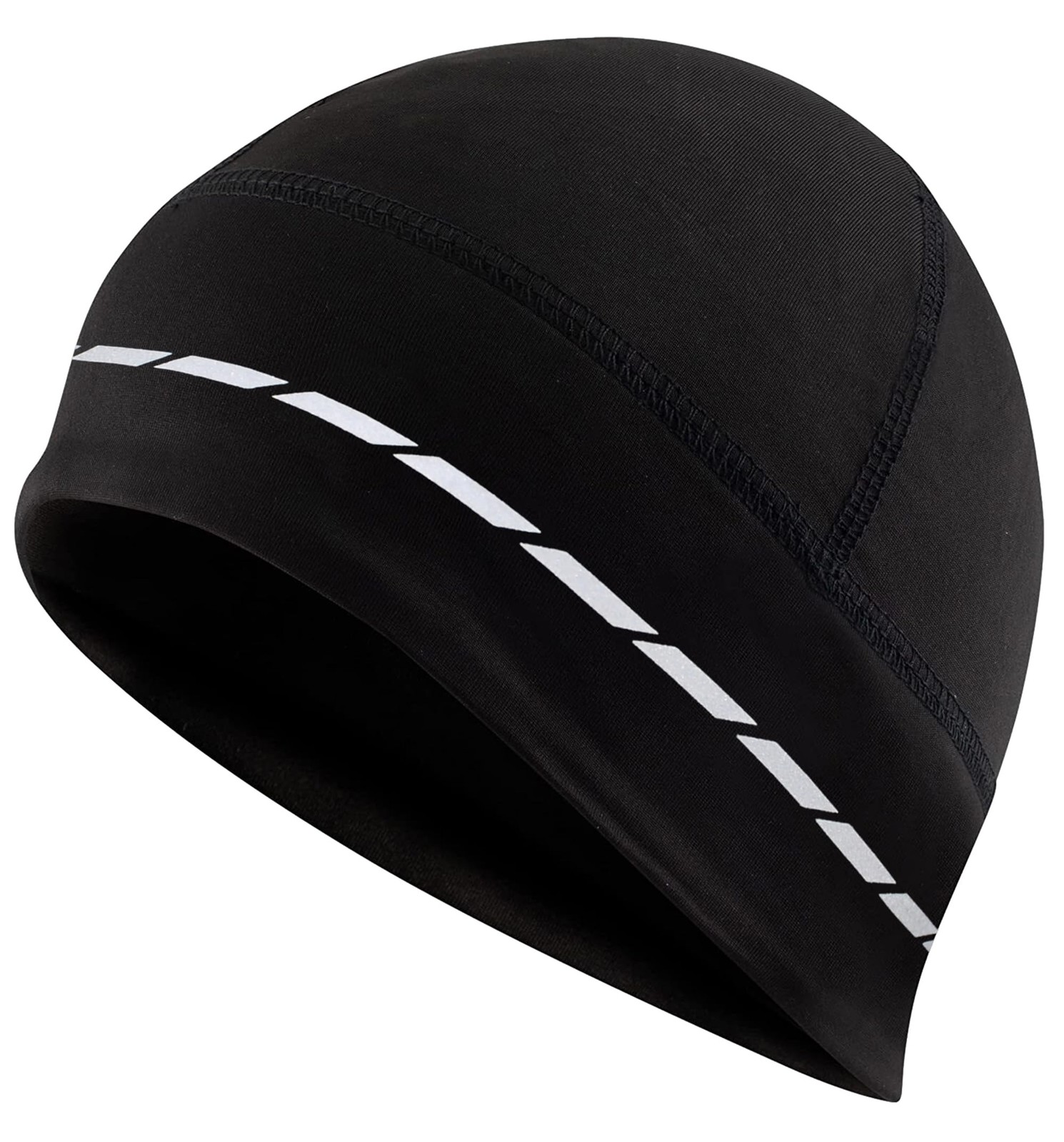 Tough Headwear Thermal Skull Cap - One Size, Black - Reflective
