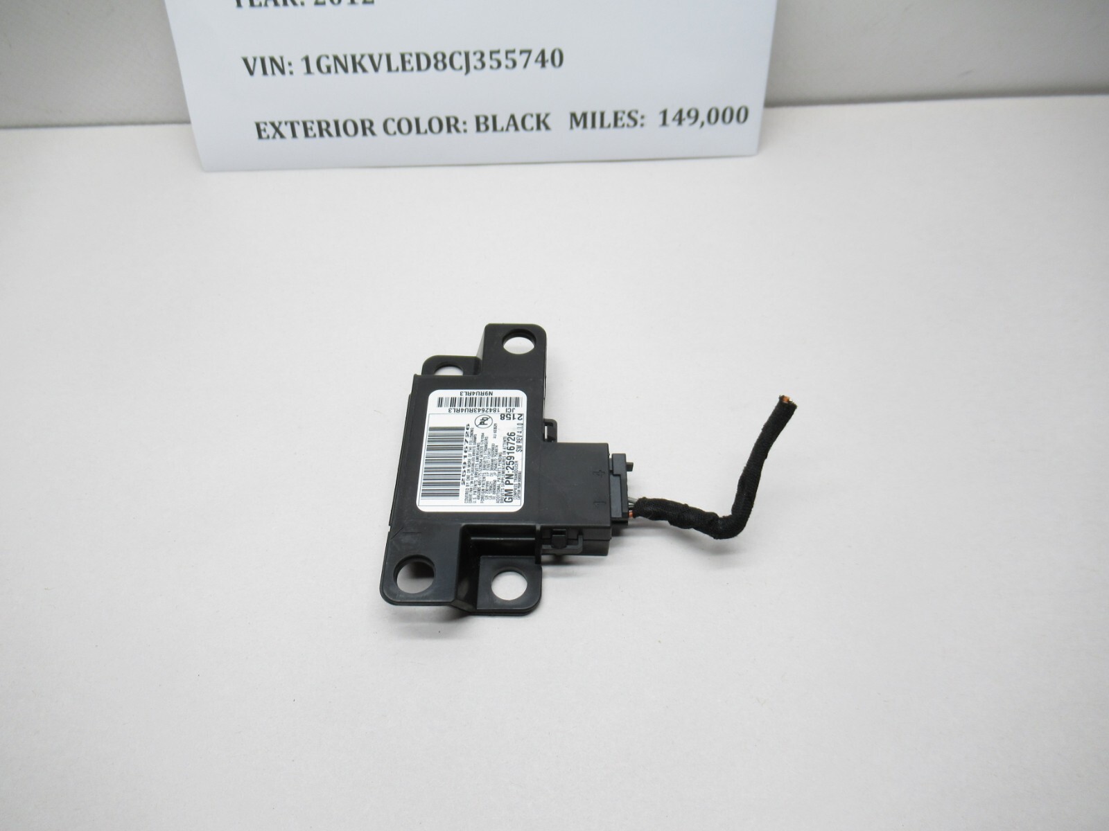 2009-2012 Chevrolet Traverse Electronic Compass Control Module 25916726 Used