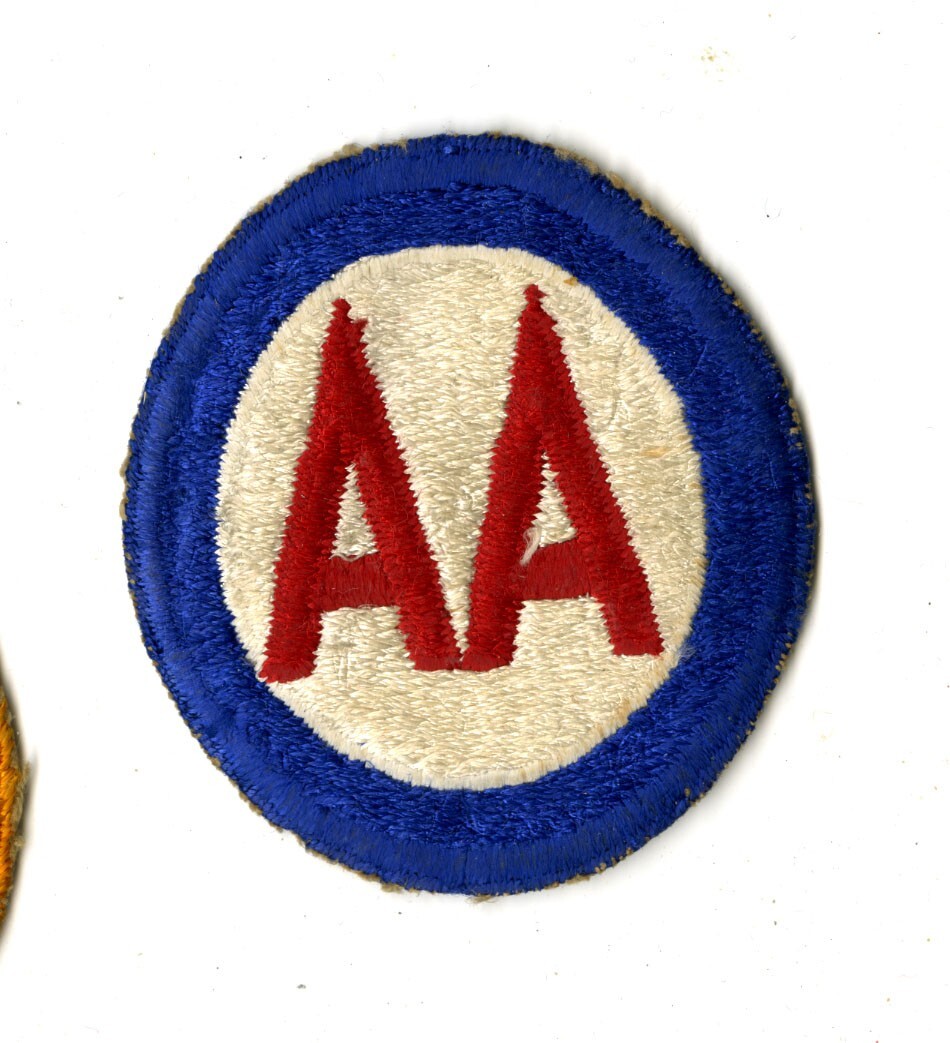 Antiaircraft Command White Back Patch WWII Vintage