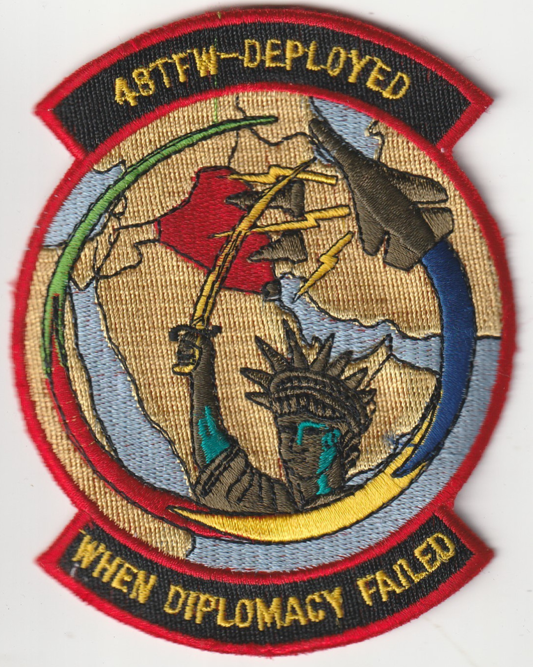 USAF air force 48th Tactical Fighter Wing (Deployed) Taif AB Saudi Arabia patch