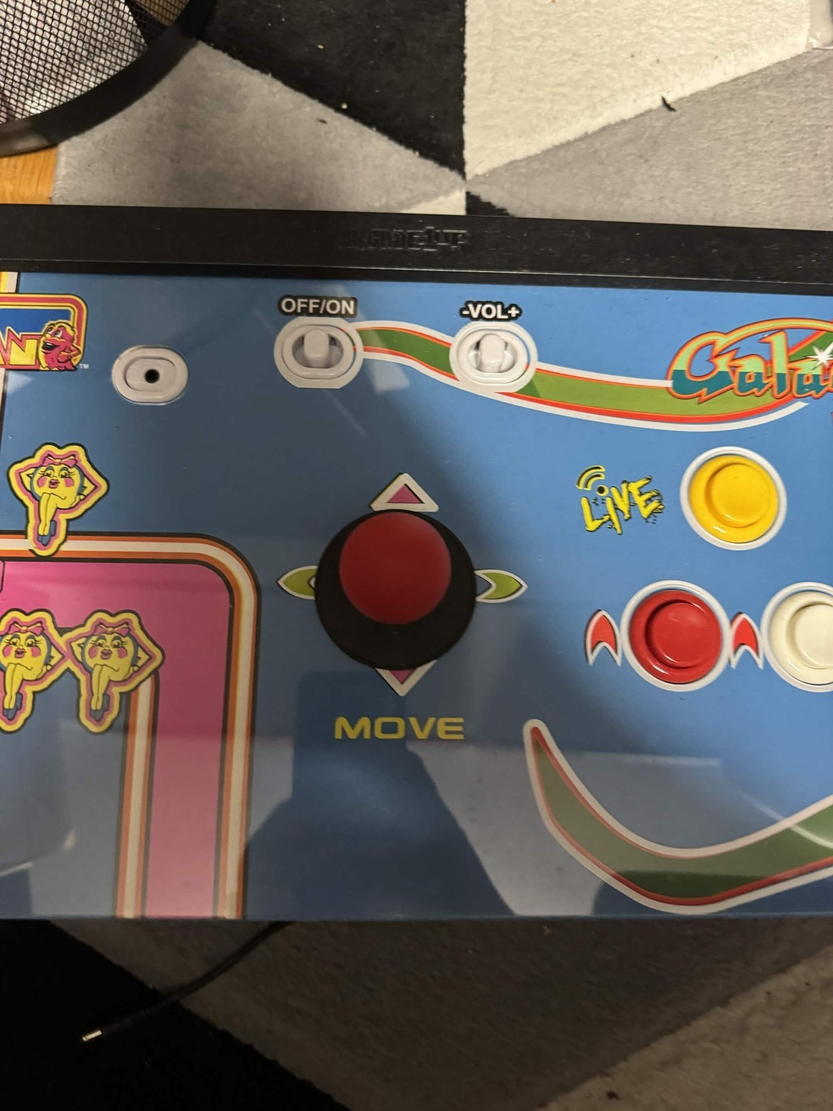 Arcade1Up ms pac-man pacman galaga control deck panel plexiglass arcade 1up