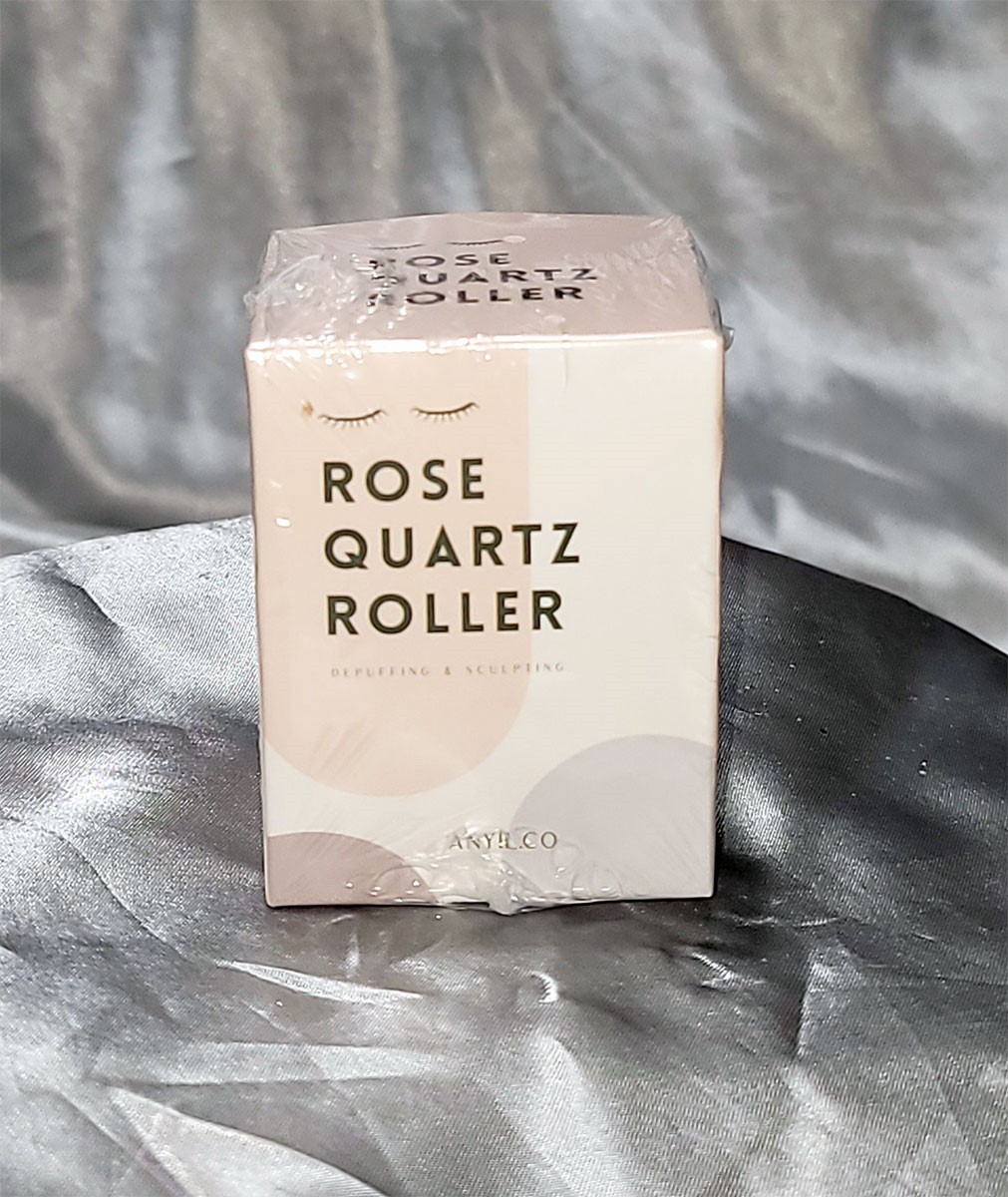 NEW SEALED ANYIL ROSE QUARTZ ROLLER