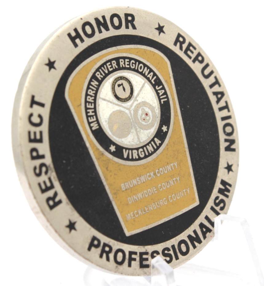 Meherrin River Regional Jail Virginia Commemorative Challenge Coin