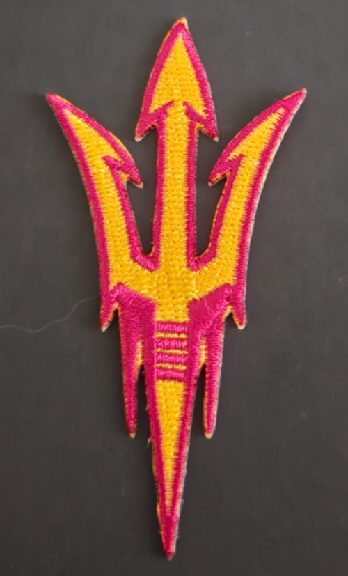 Arizona State Sun Devils 3”X2” Iron On Embroidered Patch FREE Shipping!!