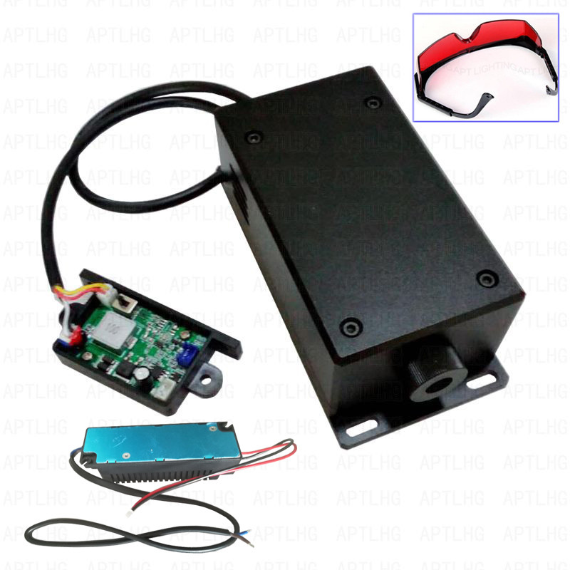 450nm445nm 17W 17000mW quality  blue laser module engraving metal power supply