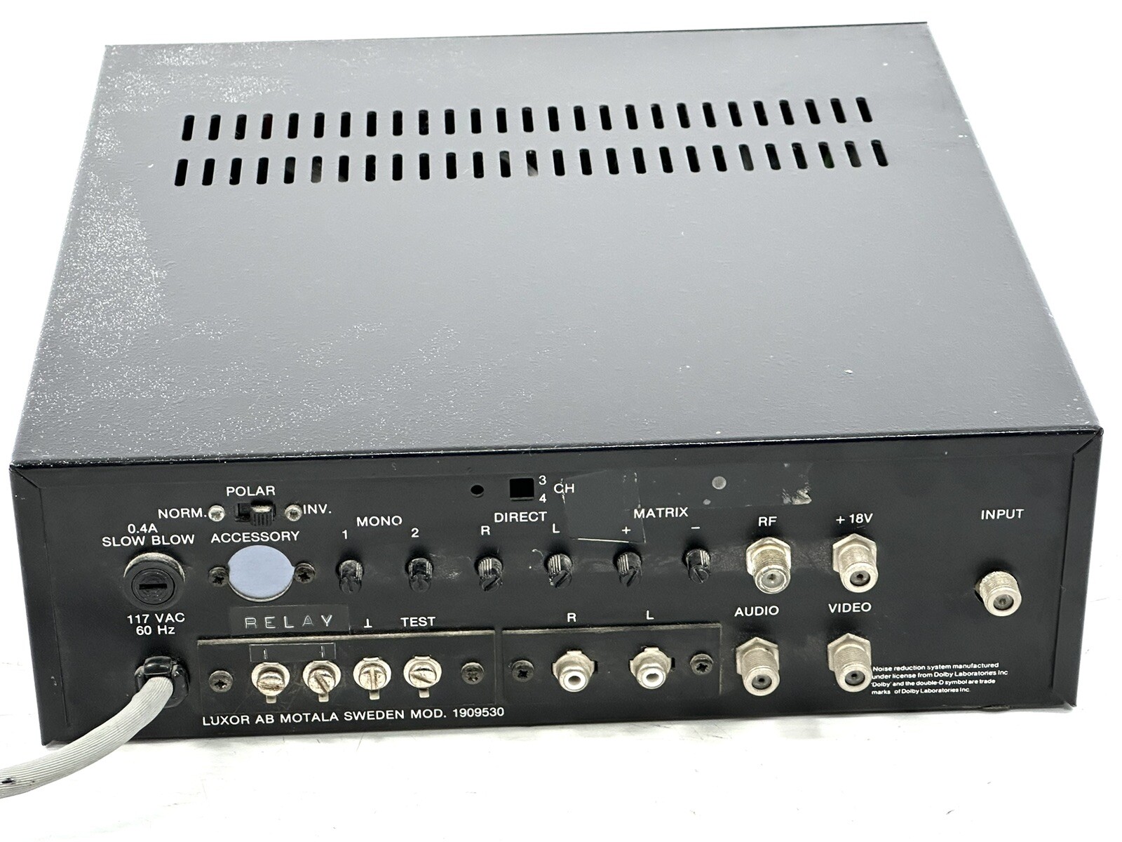 Luxor Satellite Controlled Receiver 1909530 Untested but Powers On