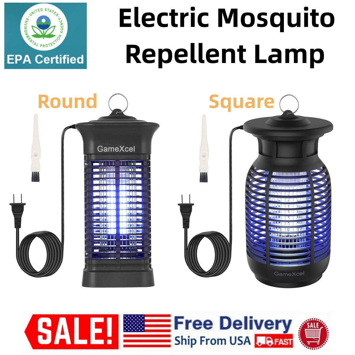 Electric Mosquito Killer Lamp Bug Insect Zapper Night Light LED Repellent Trap