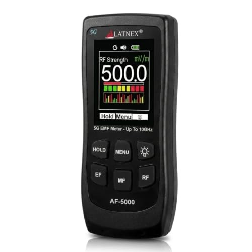 LATNEX AF-5000 5G EMF Meter RF Detector with Certificate