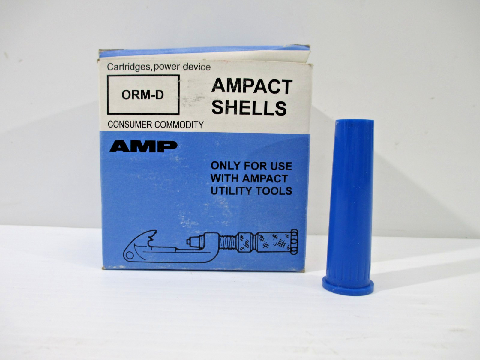 OEM TYCO AMPACT Blue Nylon Shell Cartridges Box of 25 69338-1