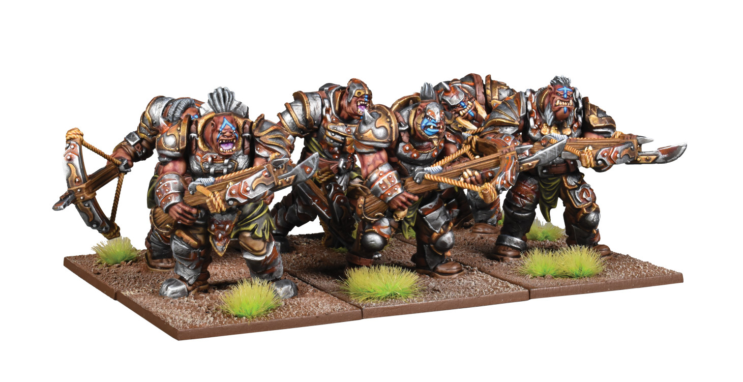 Ogre Shooter Horde - Kings of War Mantic Fantasy Ogor 28mm YHP