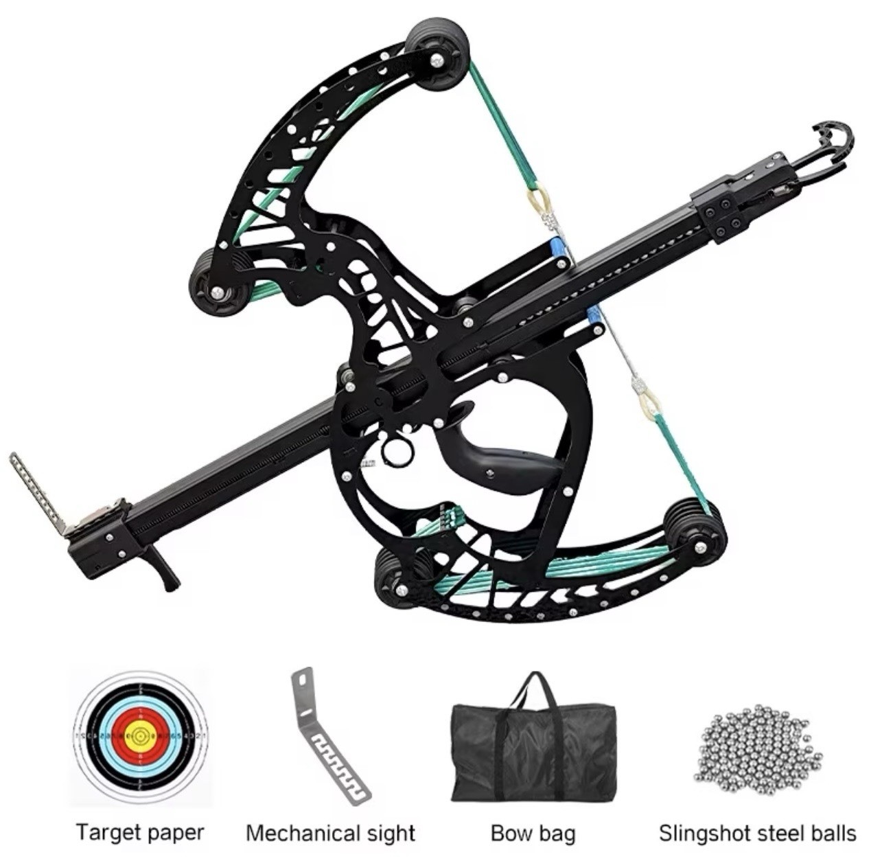 Metal Compound Bow With 50 Round Capacity For Target Shoot And Hunting