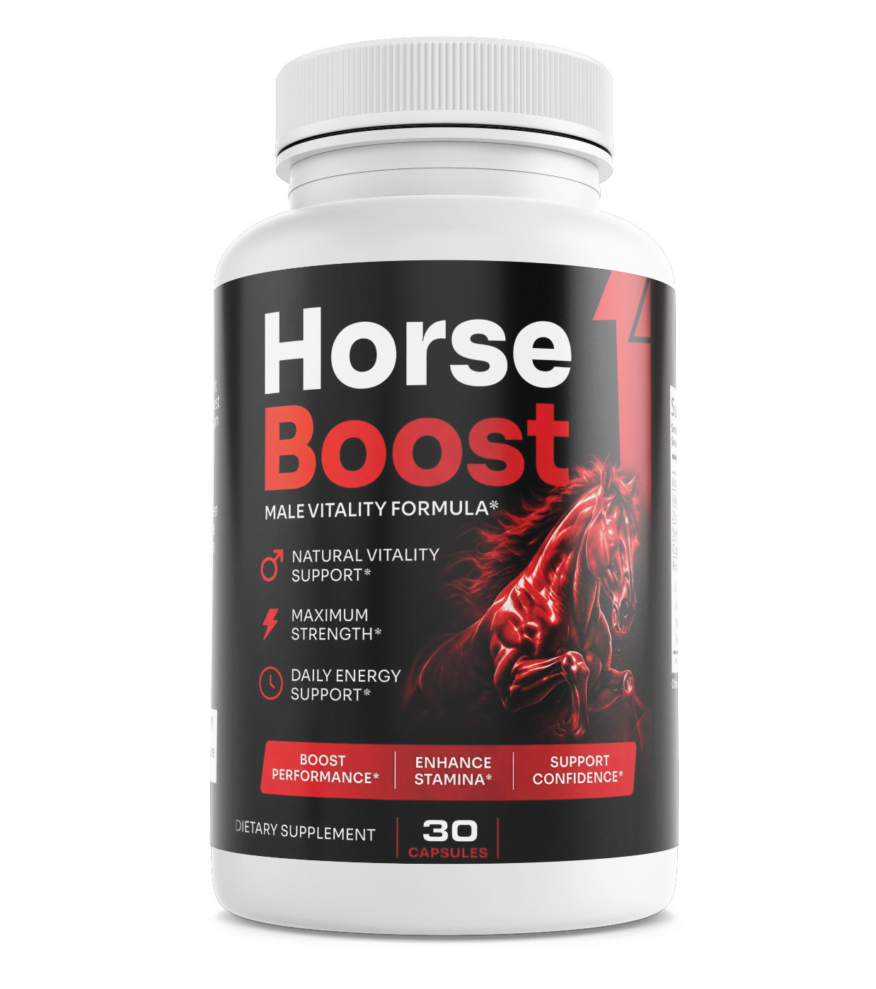 Horse Boost Mens Health Support Dietary Supplement 30 Capsules