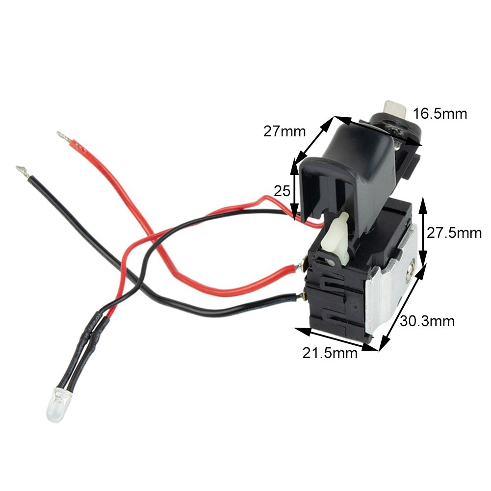 Trigger Switch 1Pc 7.2 V - 24 V Convenient For Usage Plastic And Metal