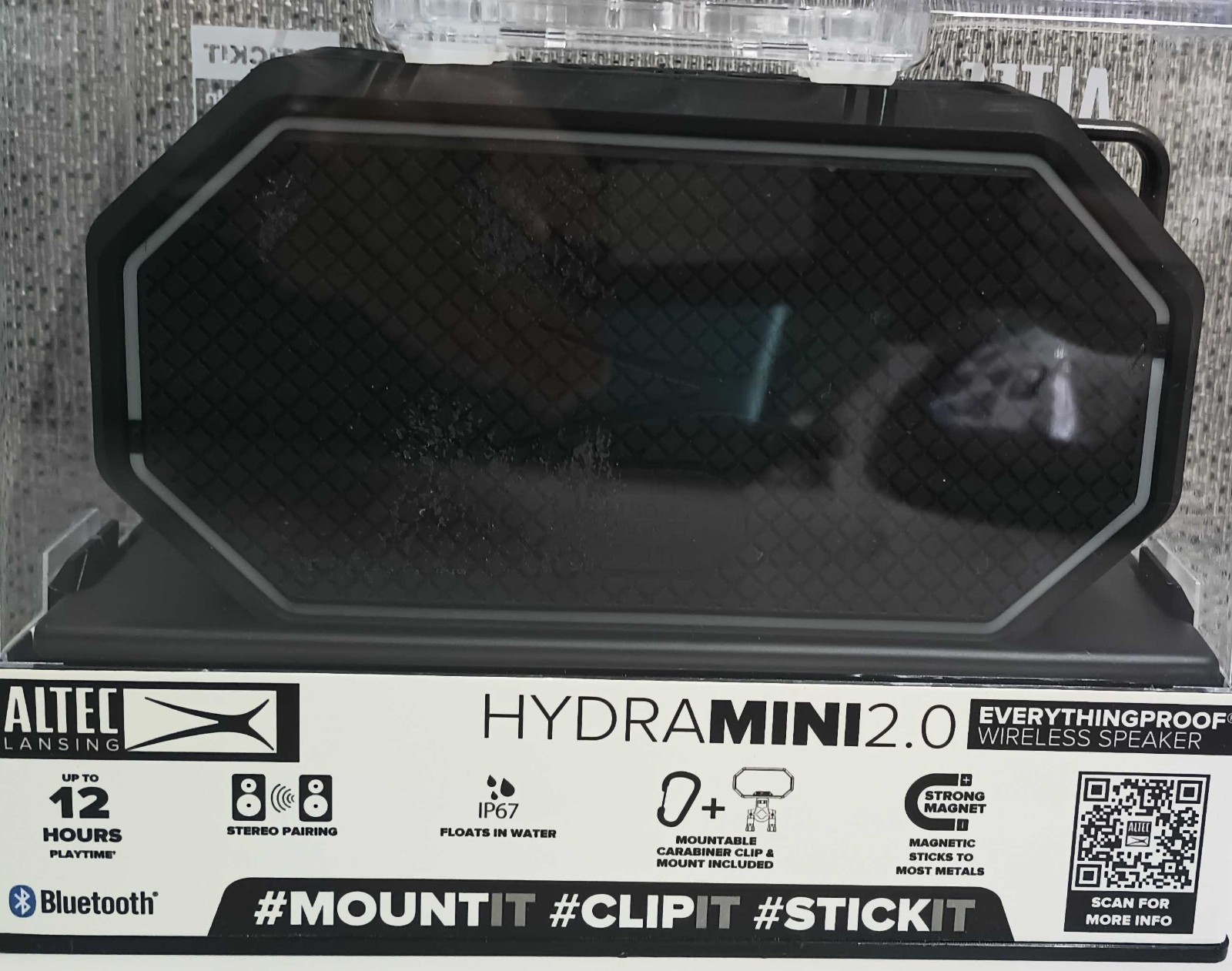 Altec Lansing HydraMini 2.0 Bluetooth Speaker - Black