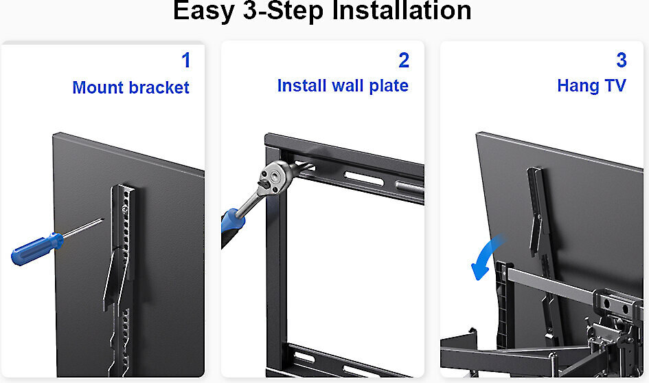 ErgoAV Full Motion Mount 48"- 90" TV's