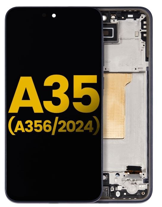 For Samsung Galaxy A35 5G (A356/2024) OLED Assembly with Frame Fingerprint✅6.6"