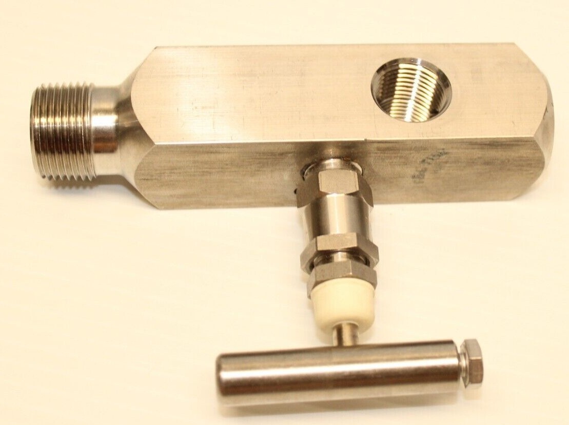 👀 NEW ✨ ANDERSON GREENWOOD M5VDS46 NEEDLE VALVE 3/4" x 1/2" 6000PSI 316 SS