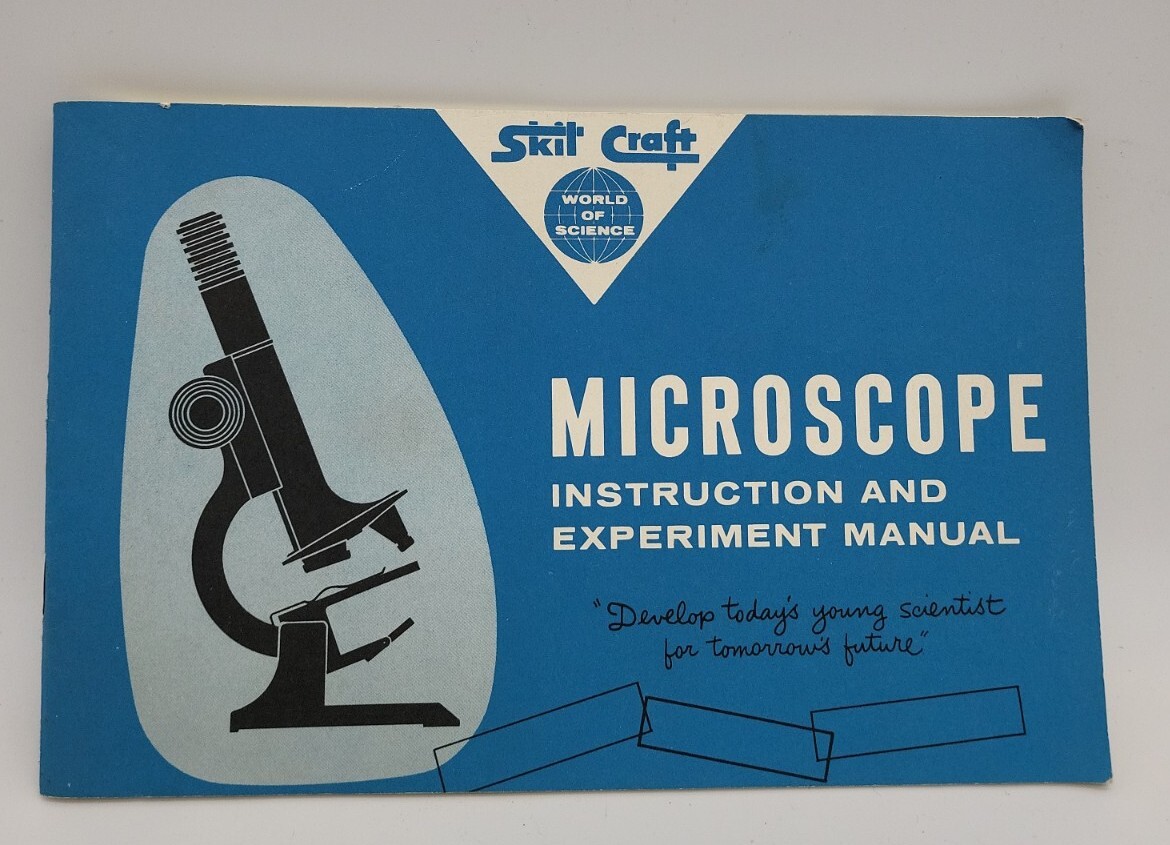Vintage 1961 Skil Craft Microscope Instruction Manual Original