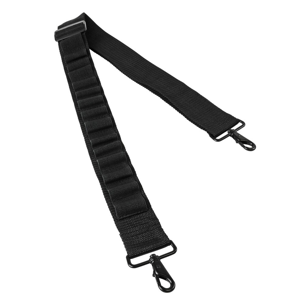 Tactical QD Shotgun Sling Bandolier Shell Carrier w/ Hooks Fits Mossberg 500 590