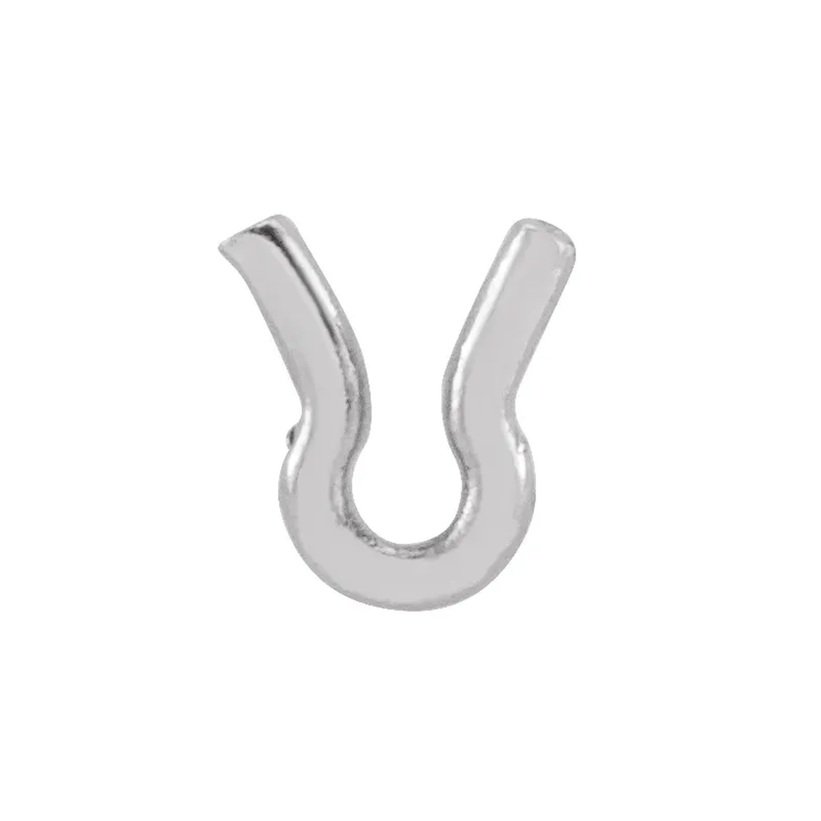 14K Solid Yellow and White Gold Hoop Catch 3.25 mm