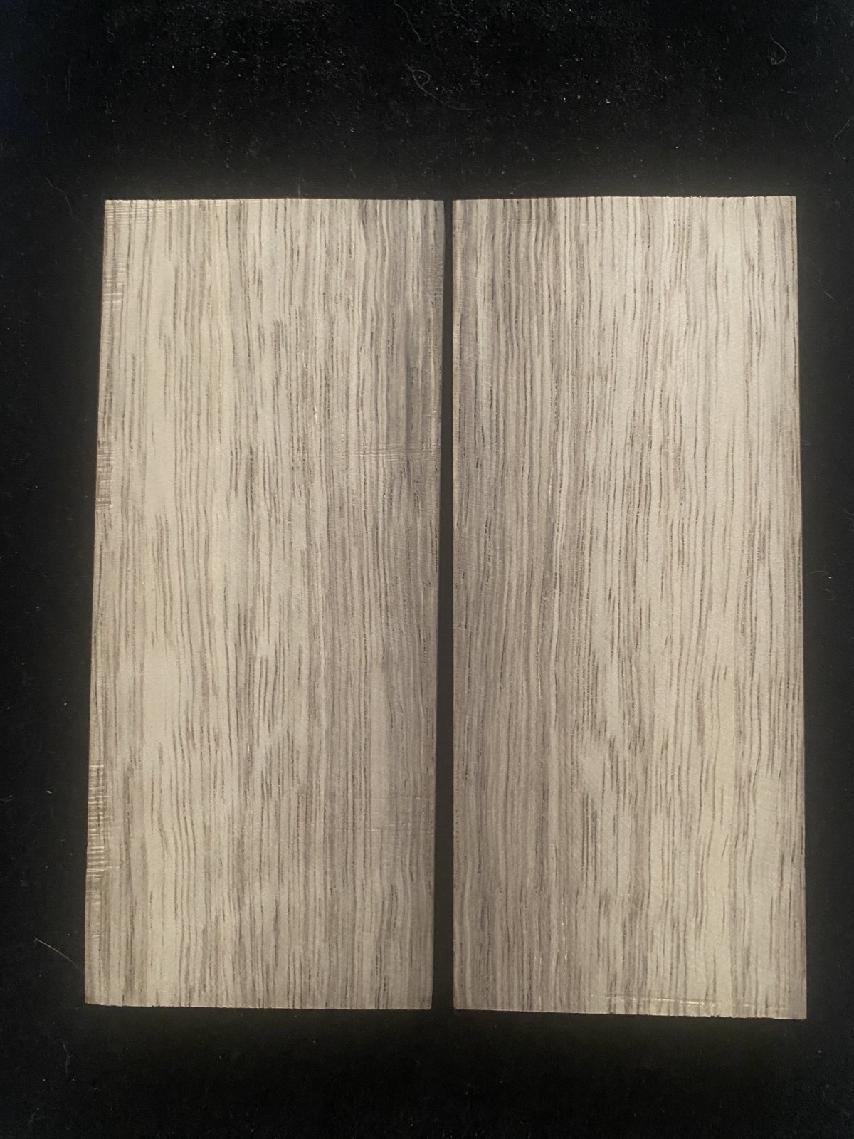 Black Limba Knife Handle Scales