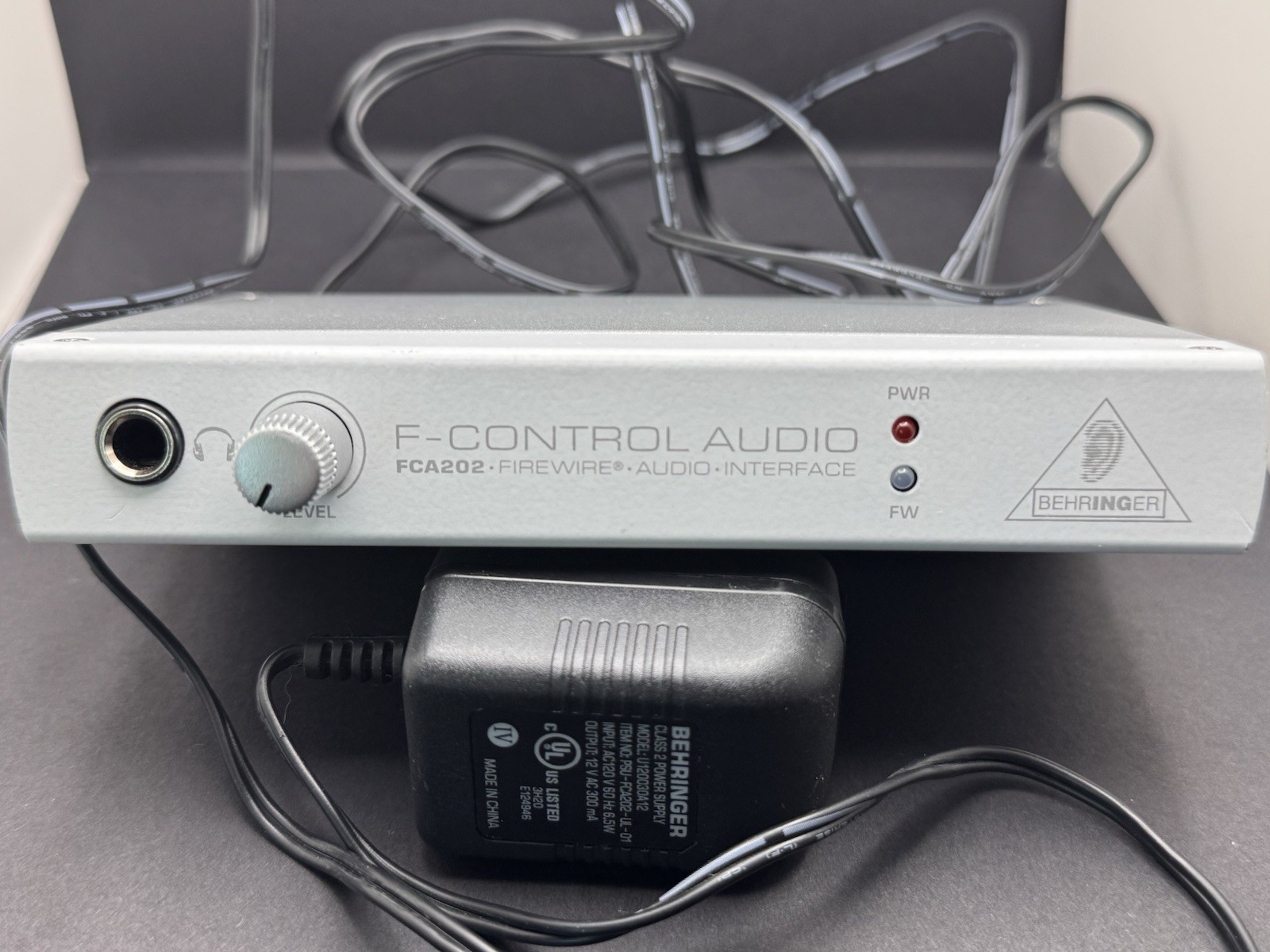 Behringer F-control Audio FCA202 FireWire Audio Interface W/ Power Supply
