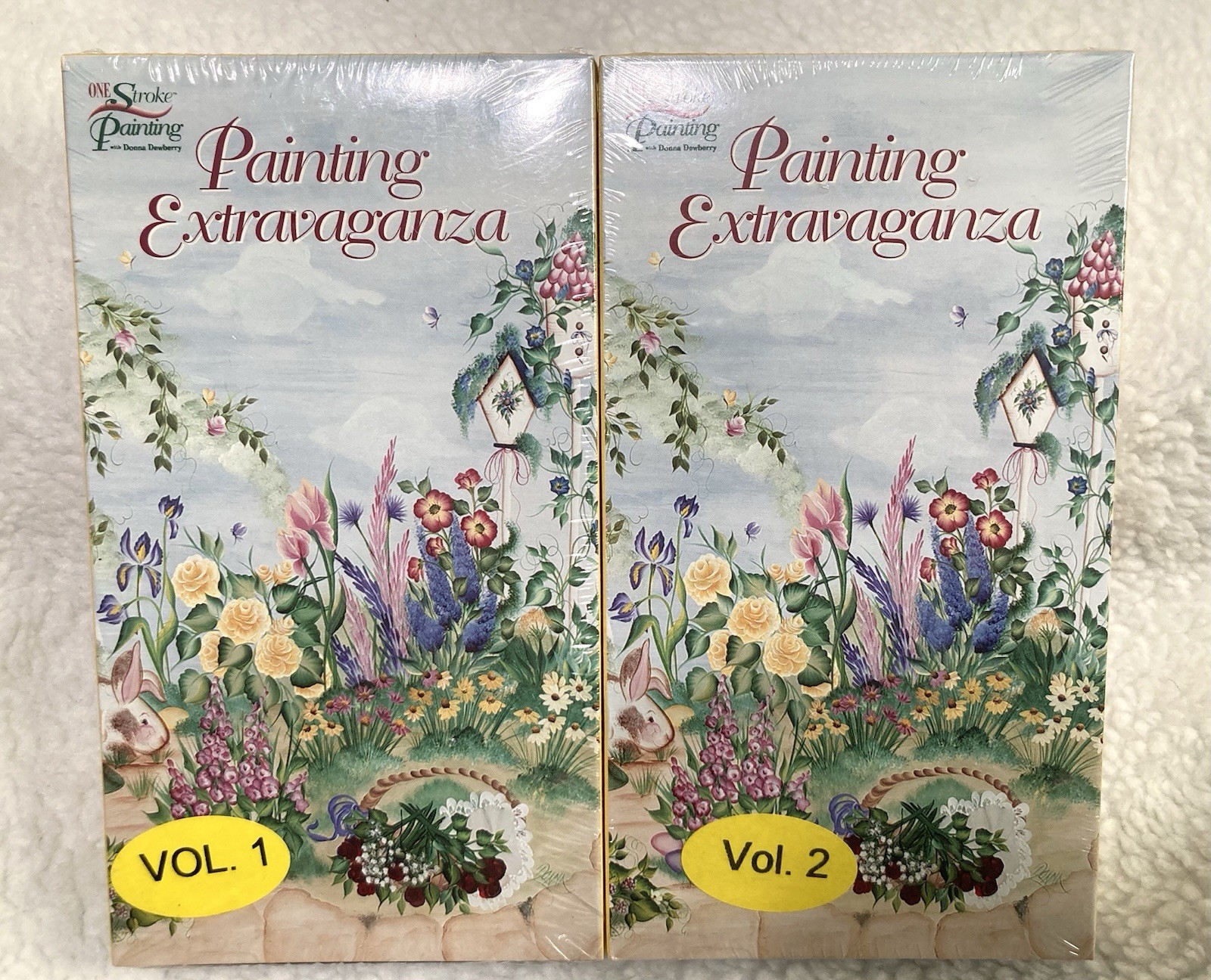 One Stroke Painting Extravaganza Vol 1 & 2 Sealed VHS