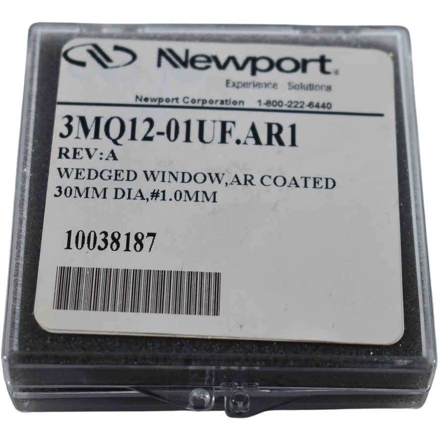 NEW Newport 3MQ12-01UF.AR1 Fused Silica AR Coated Wedged Window 30mm Dia 1mm Thk