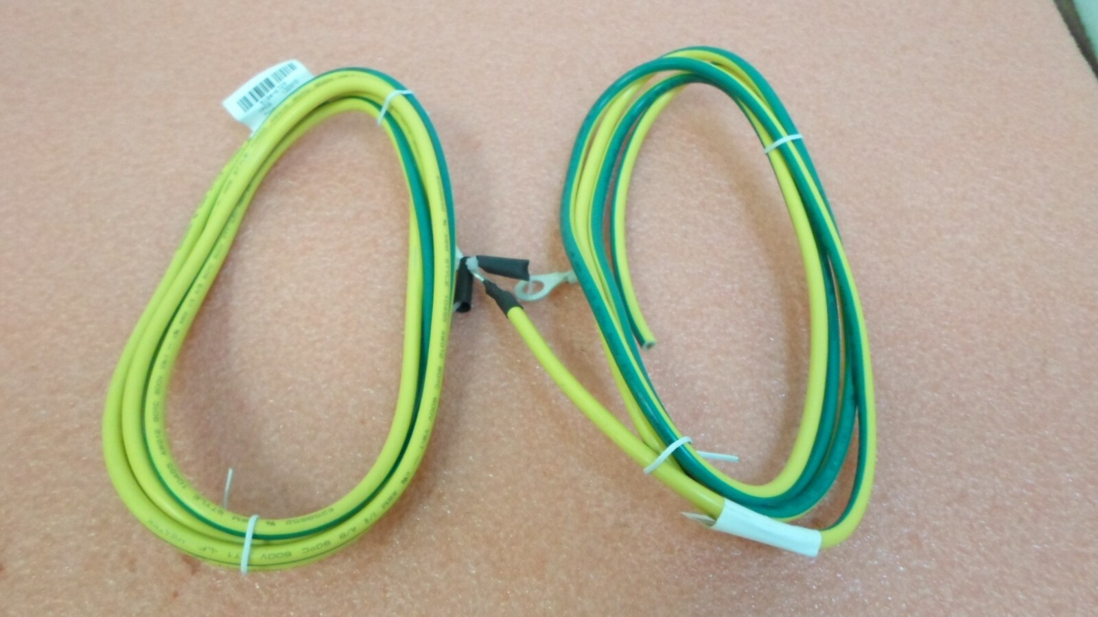 NEW LOT OF 2 HP 5184-6729   2M 12AWG 2 LUGS GROUND CABLE