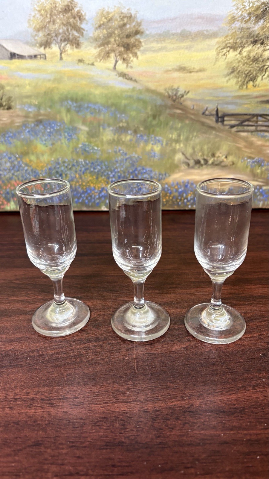 (THREE) SHOOTER GLASSES 1.25 oz EXCELLENCY BAR CORDIAL ANCHOR #2901