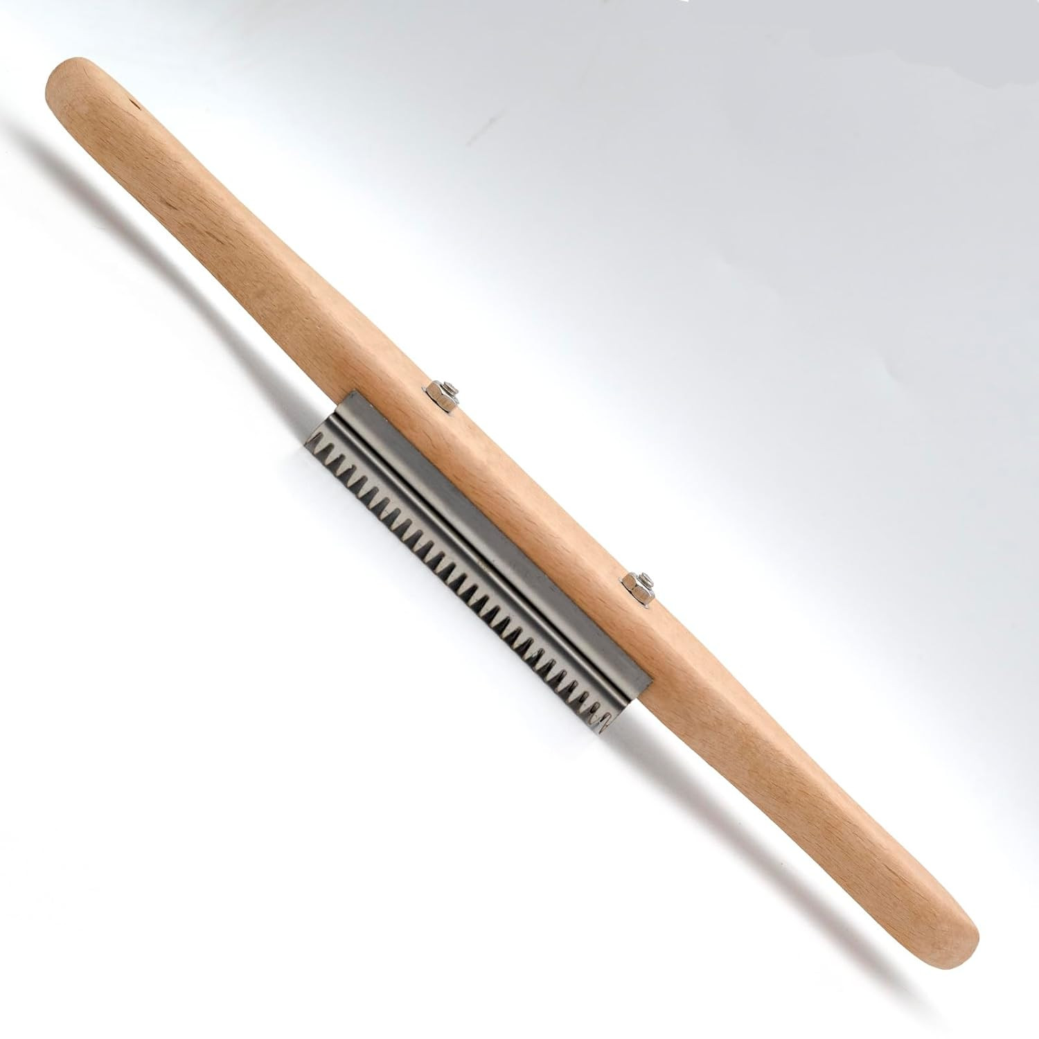 Buffing Wheel Rake Beech Handle 4-Row Metal Teeth Clean Polishing Compound