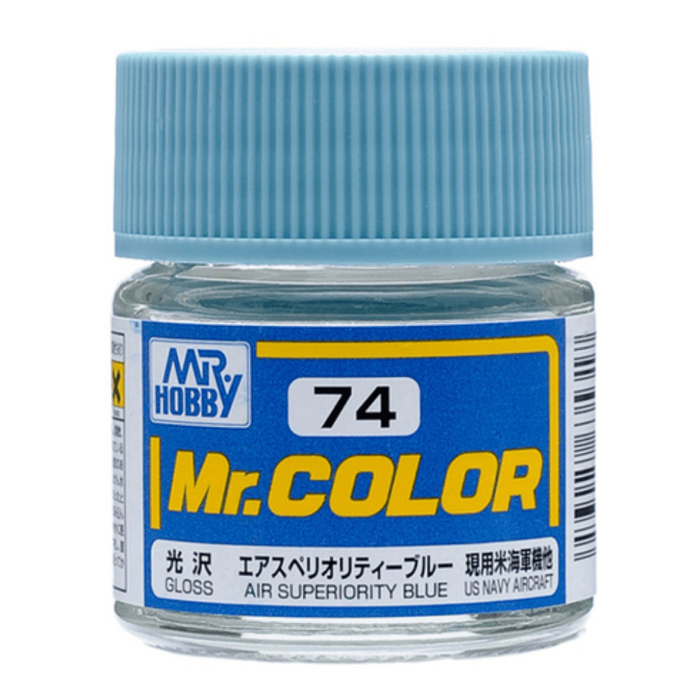 GNZ-C74 Mr Hobby C74  Gloss Air Superiority Blue - Lacquer - 10ml