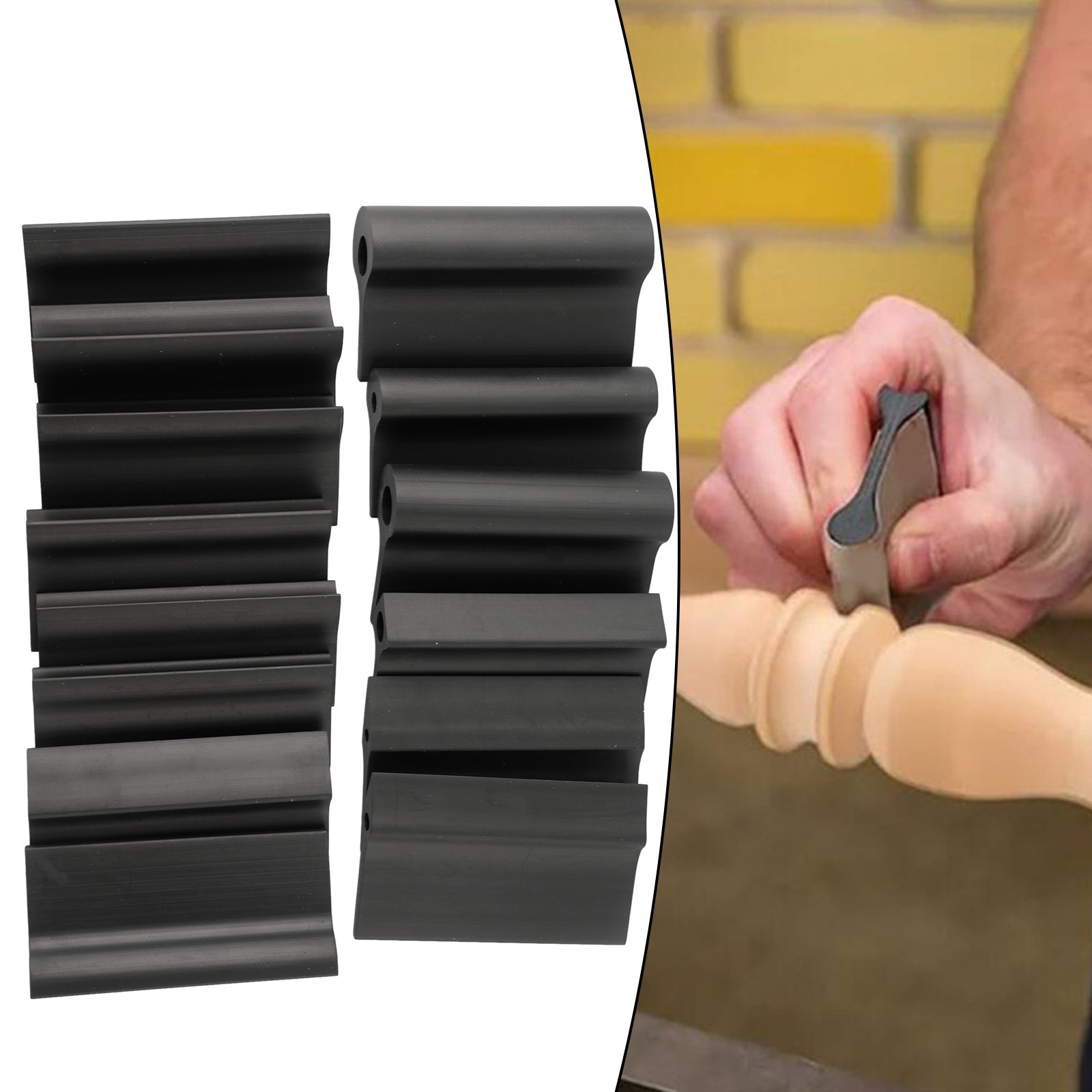 High Performance Rubber Sanding Block Kit 14 Piece for Carpentry Artwork
