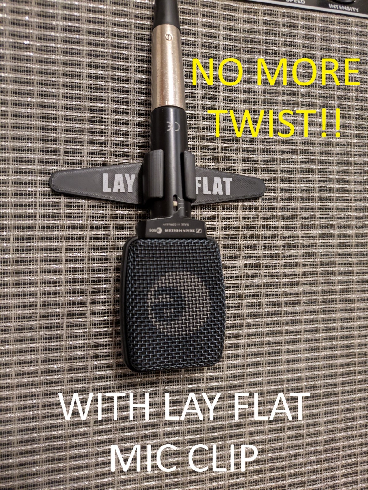 Lay Flat Microphone Clip for Sennheiser e609 / e906 Microphone