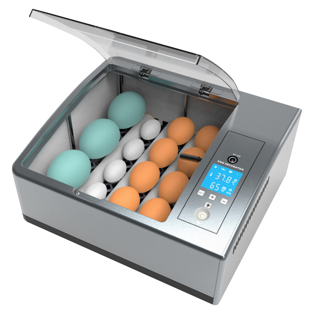 16 Egg Incubator Automatic Turner LCD Temperature Control AC110V/DC12V