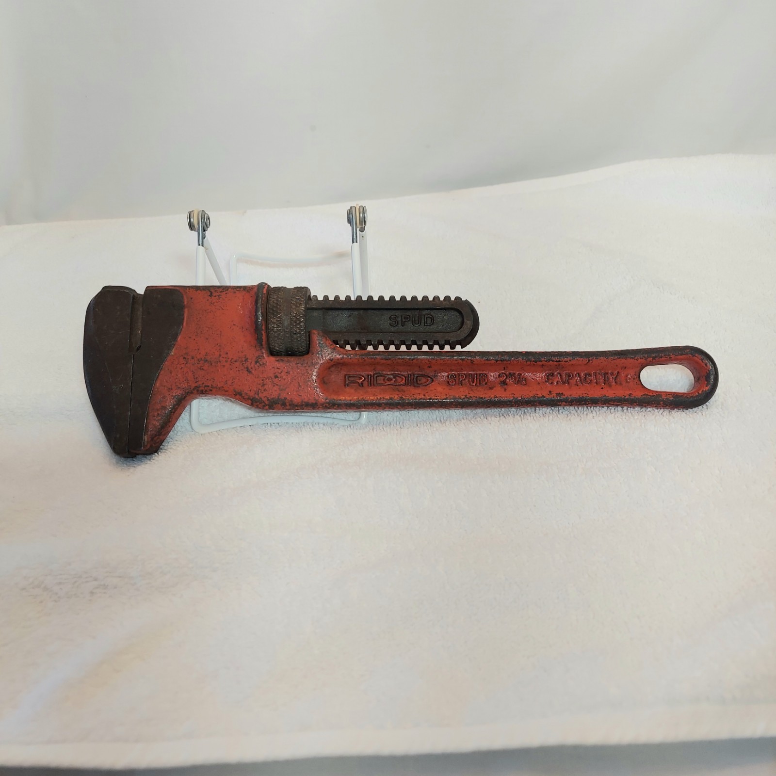 Ridgid 31400 Adjustable Spud Pipe Wrench 2-5/8 Capacity Made in USA Smooth Jaws