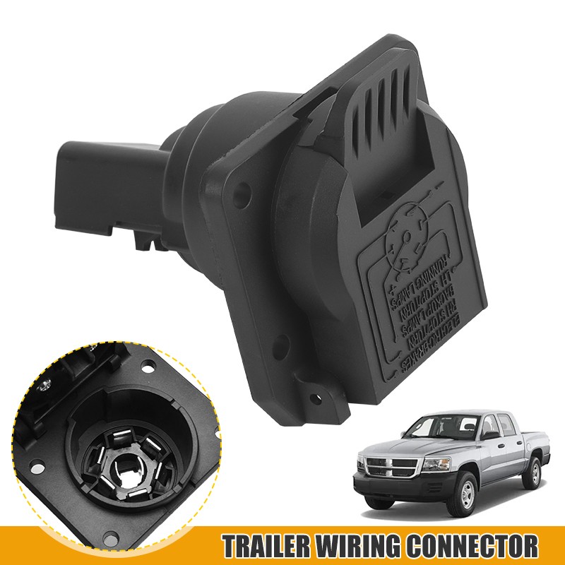 Trailer Wiring 7-Way Pin Connector Plug 56038366AB Fit Ram Durango Jeep Chrysler