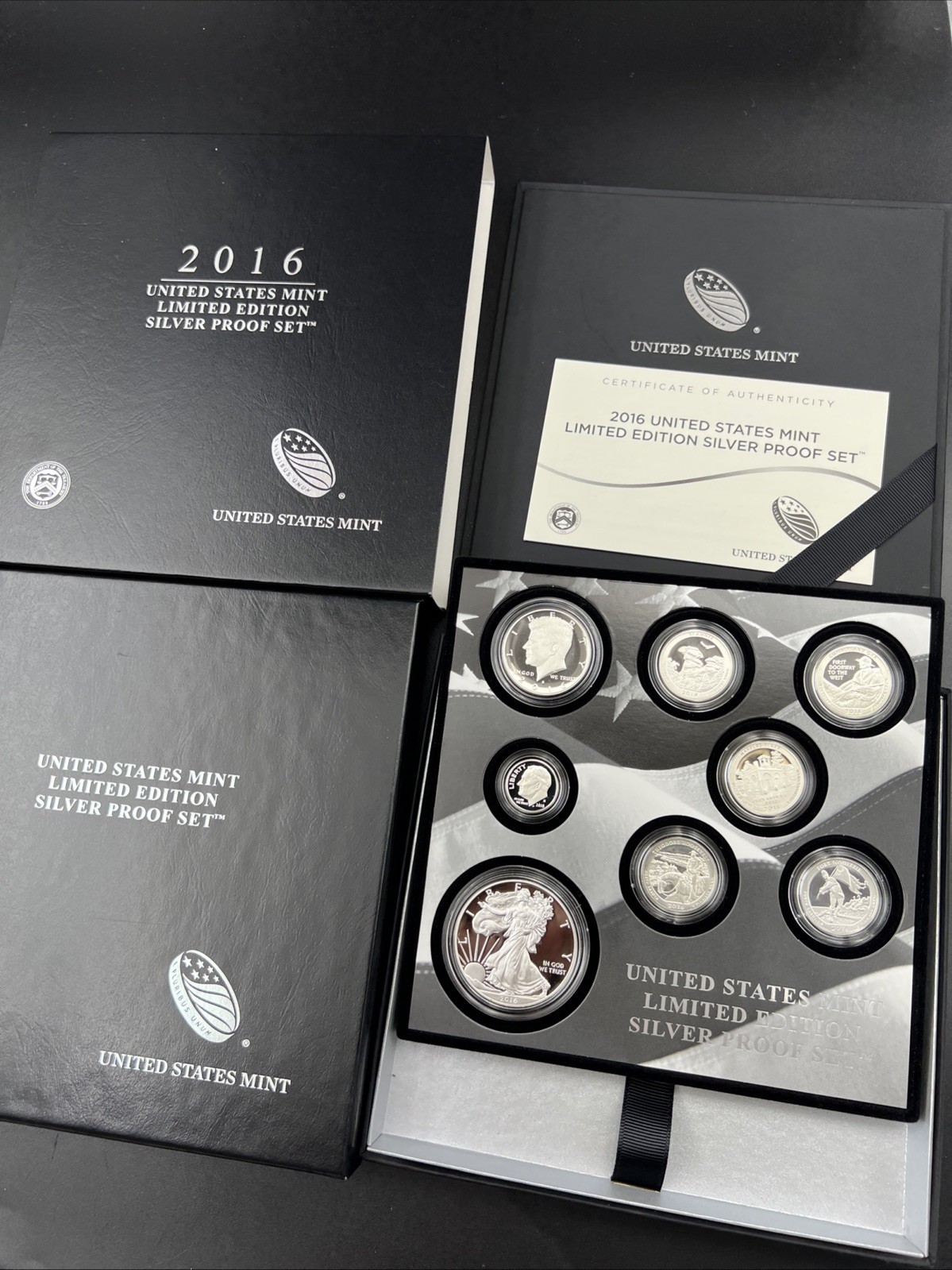 2016 Limited Edition US Silver Proof Set Complete w/ Box COA SK#b