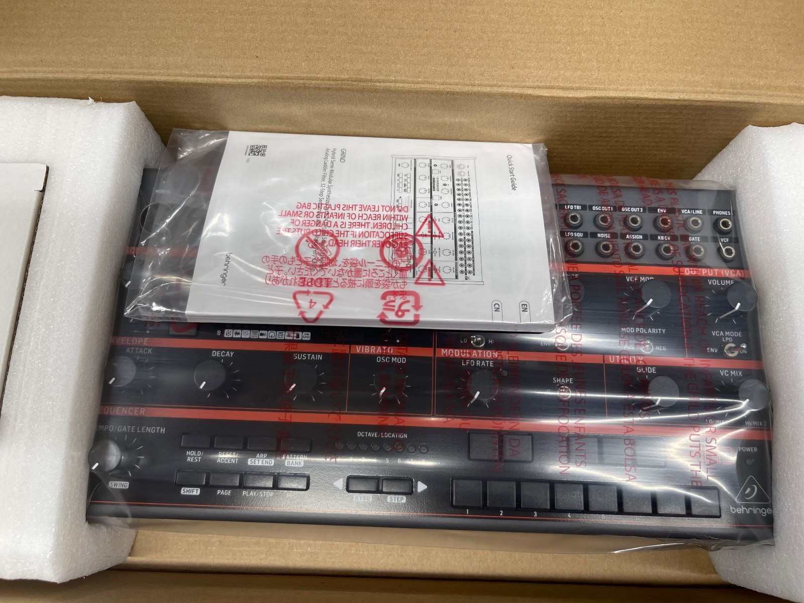 Behringer Grind Semi-modular Hybrid Multi-engine Synthesizer New