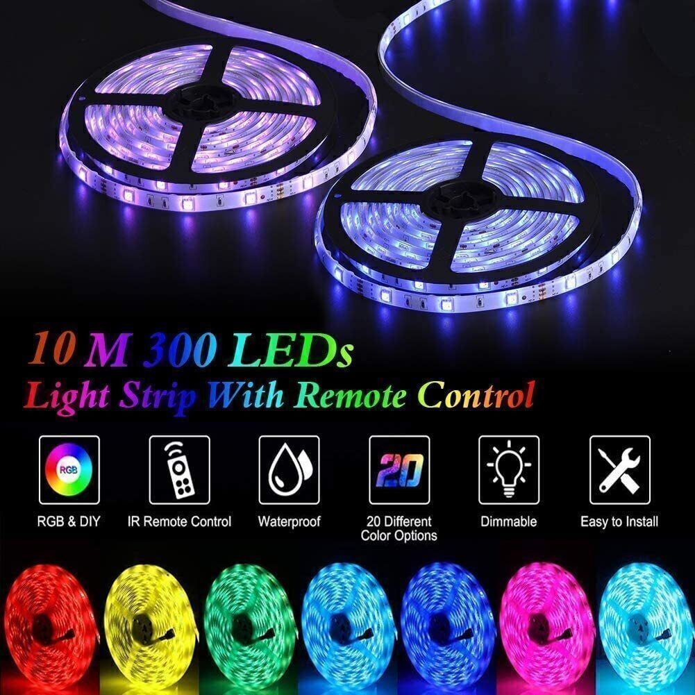 16ft LED Strip Light Music Sync Bluetooth 5050 RGB Room Light w/ Remote New