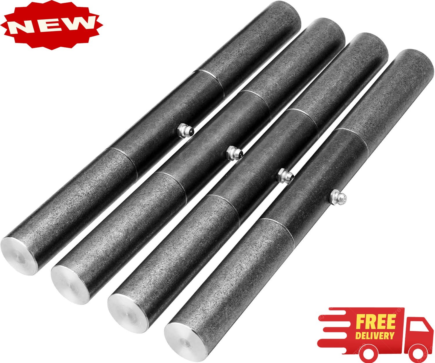 Bisagras soldables para rampa de remolque de 25 cm (10"), resistentes y engrasab