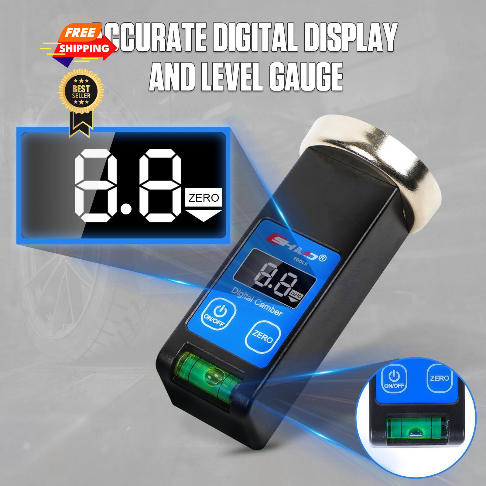 Universal Camber Gauge Digital Wheel Alignment Tool