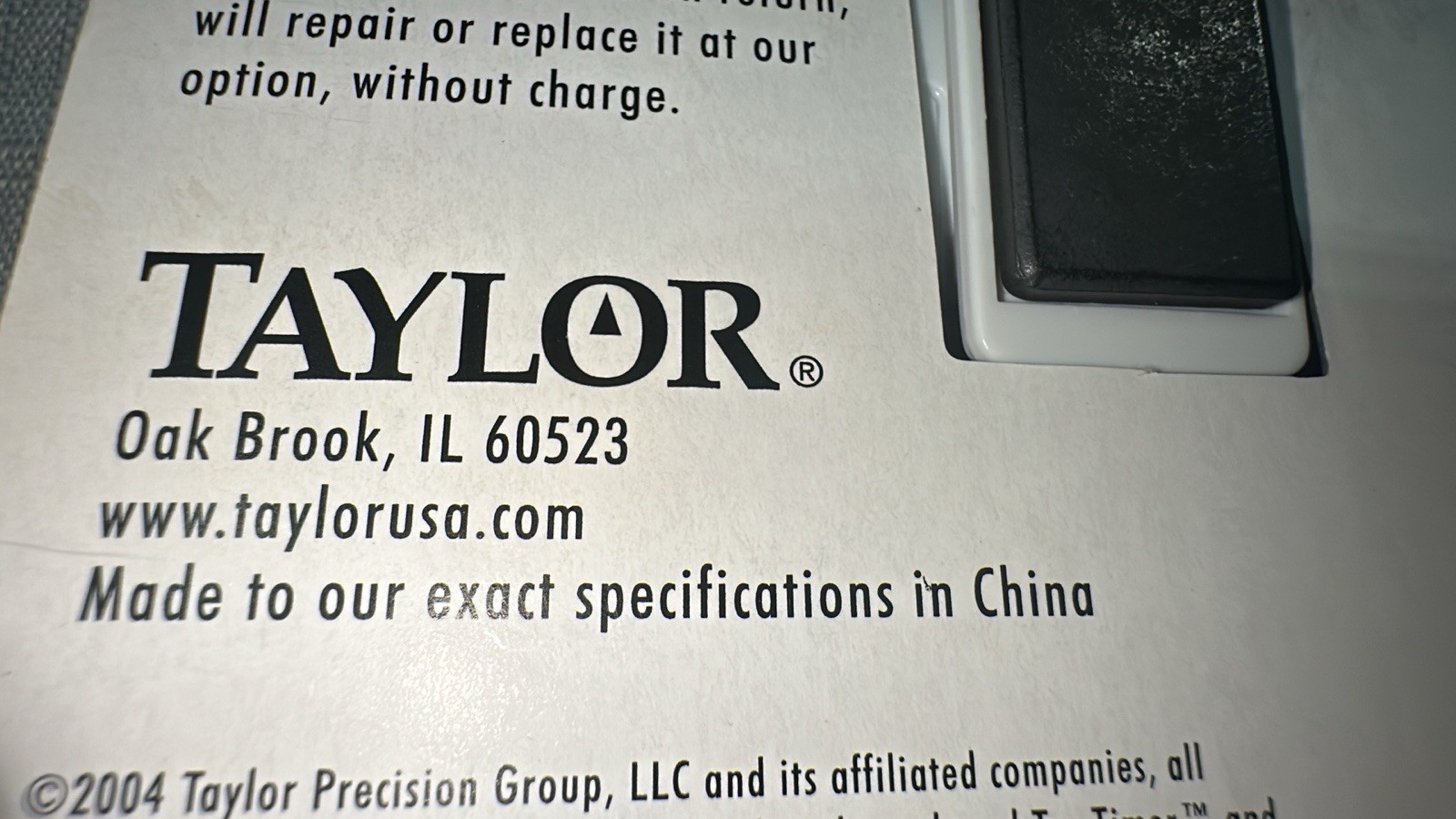 Taylor TruTimer General Purpose Digital Timer W/Magnetic Clip Model #5806-NOS