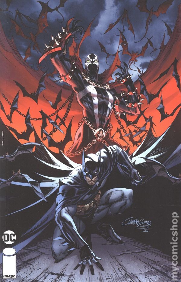 Batman Spawn 1F Campbell Variant NM 2023 Stock Image