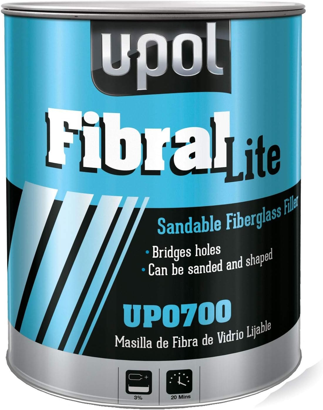 U-POL Products 0700 - Fiberglass Filler (3 Liter), Along with BPO Paste