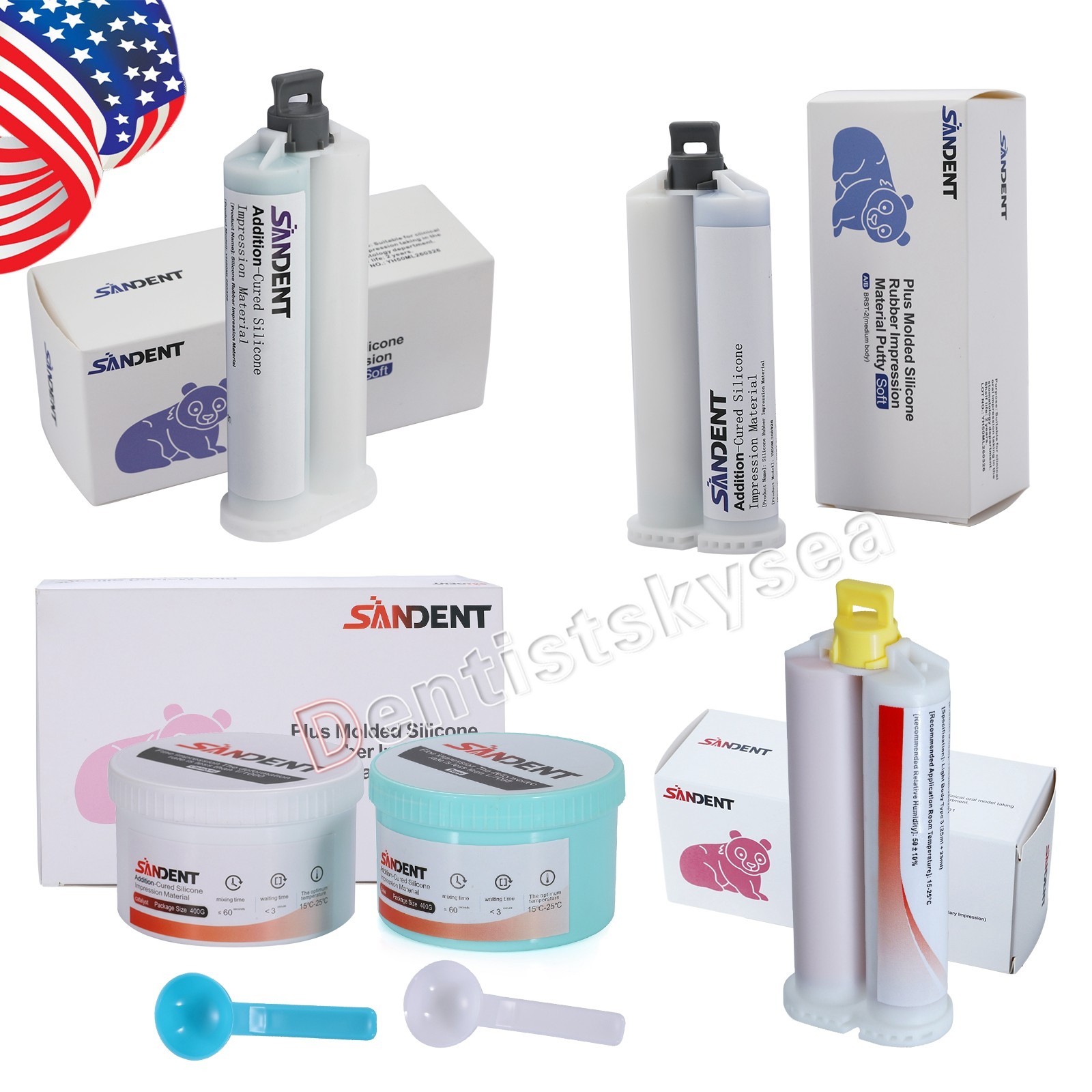 Dental Silicone lmpression Material Fast Set Heavy Body Light Body Medium Body