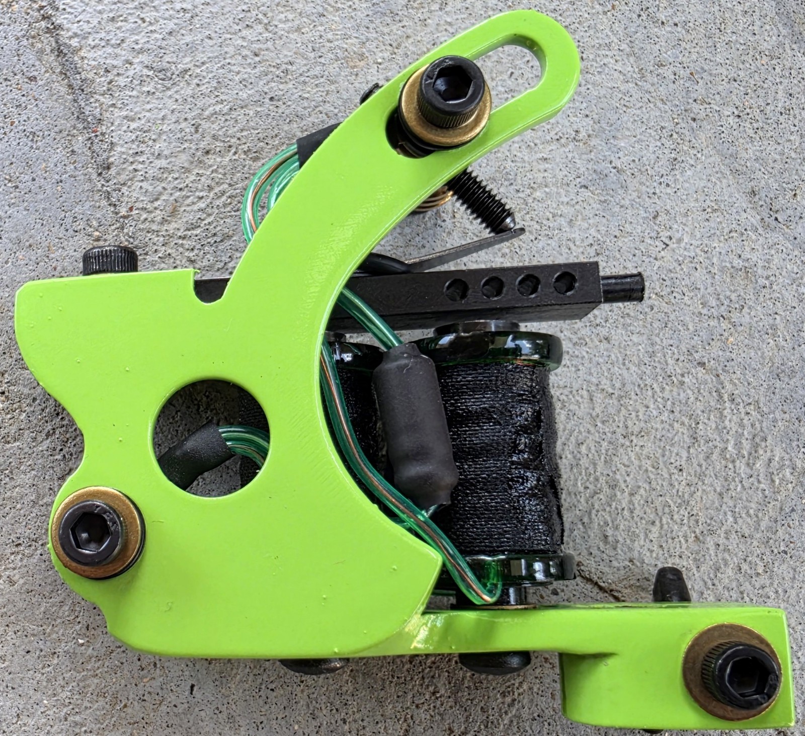 Limer Walker Liner Tattoo Machine Handmade 7.5 wrap coils Green Candy Forward